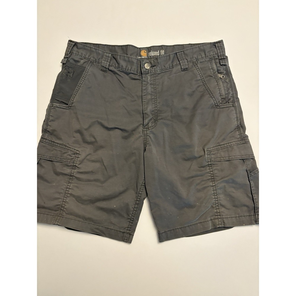 Carhartt Force Extremes Cargo Shorts Men's 38 Gray Relaxed Fit Utility Work